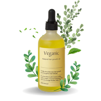 veganic hair oil leaf photo